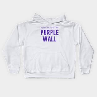 Meet Me At the Purple Wall Kids Hoodie